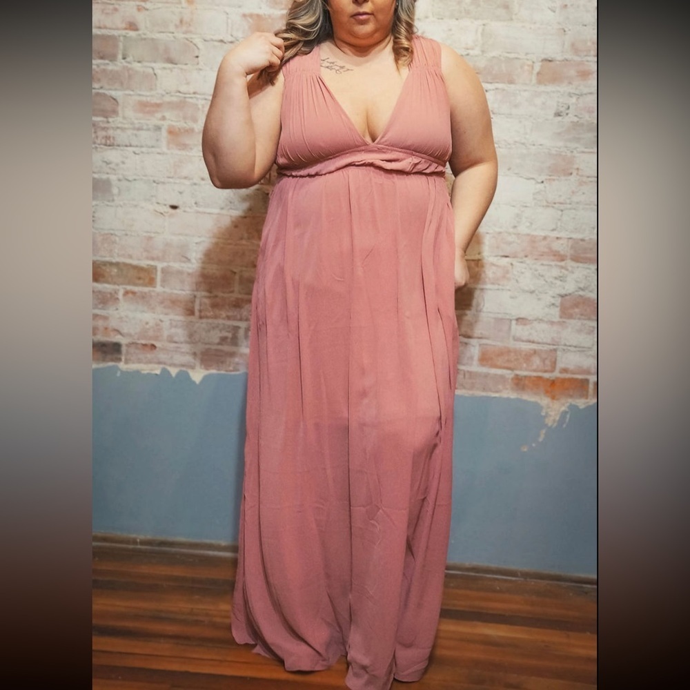 Chiffon rose dress